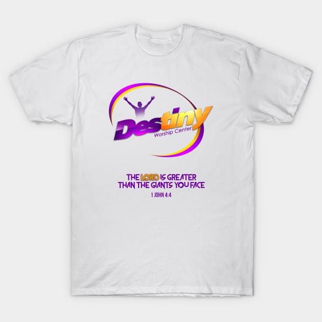 Church Destiny Worship Center T-Shirt by art_by_suzie